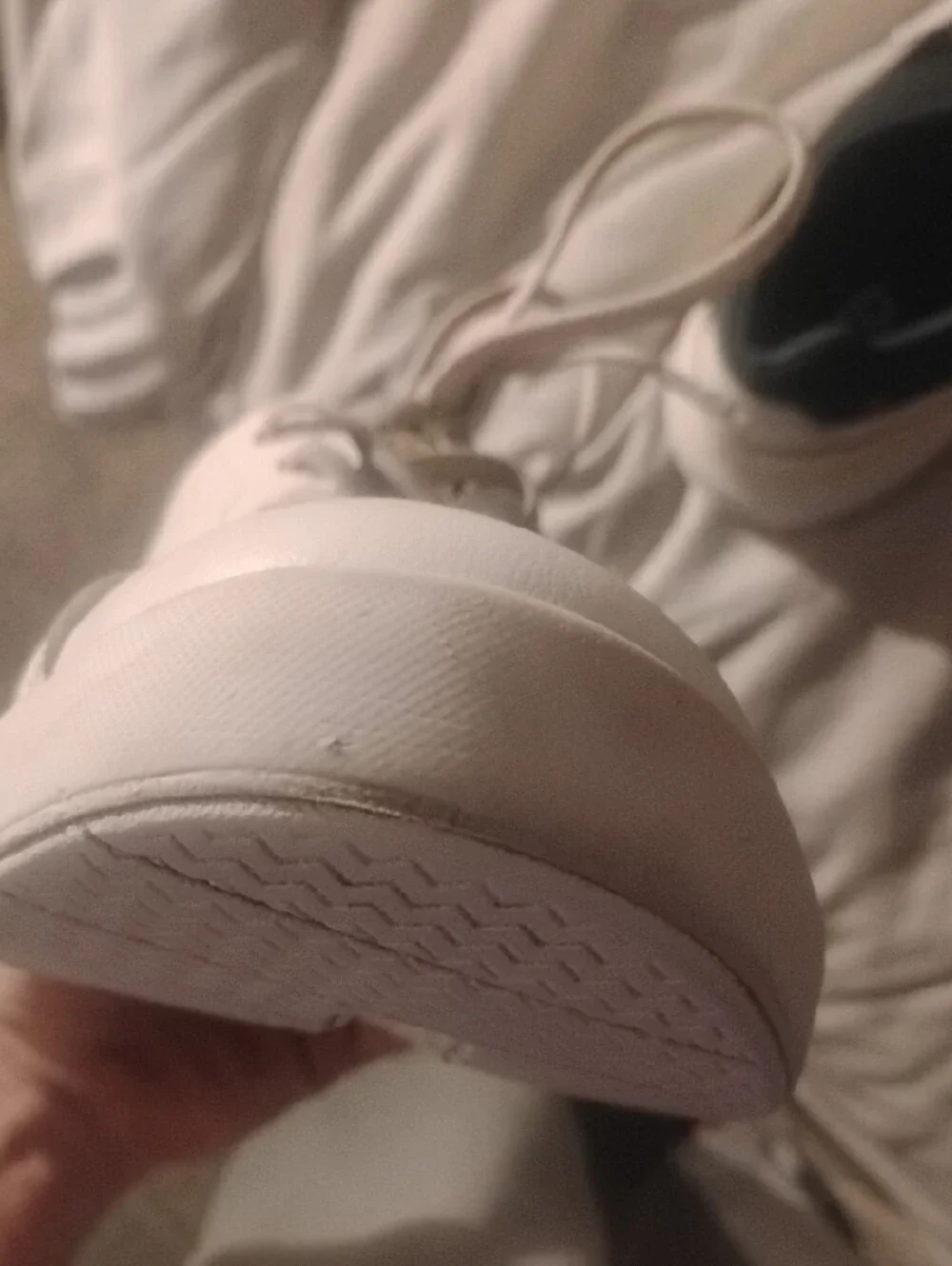 On Running The Roger Navy And White With Yellow Accents Size 11.5